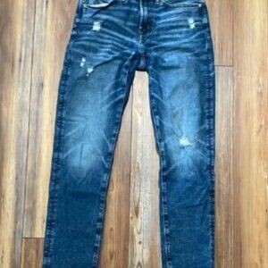 Men’s American Eagle Gently Distressed Slim Cut Blue Jeans Size 28/32 Airflex360
